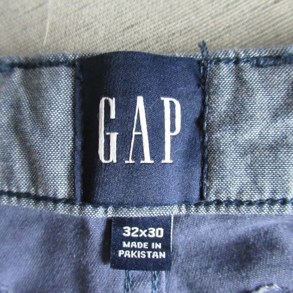 Gap Pants Mens Size 32x30 Blue Straight Chino Outdoor Casual Work Preppy - Picture 2 of 9